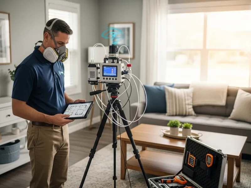 ERMI dust sample collection for DNA-based mold analysis in a Fort Worth home