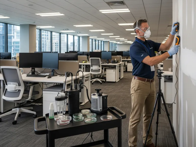 Commercial building mold assessment in office environment